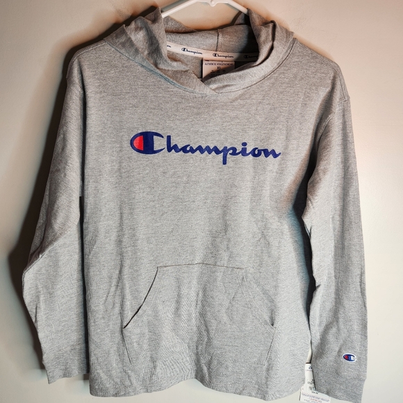NWT Champion Long Sleeve Hooded T-Shirt, Size XS. - Picture 1 of 6